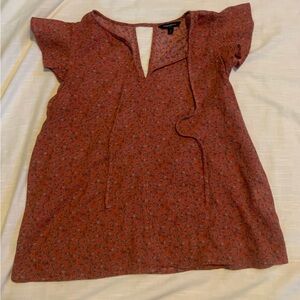 Banana Republic Terracotta Floral Blouse